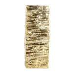 FLORERO DORADO ARRUGADO LARGE 13X11.5X32.5CM CPL