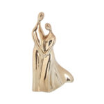 FIGURA PAREJA DORADA 12.3X4X23CM CPL