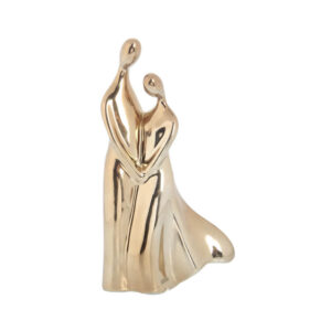 FIGURA PAREJA DORADA 12.3X4X23CM CPL