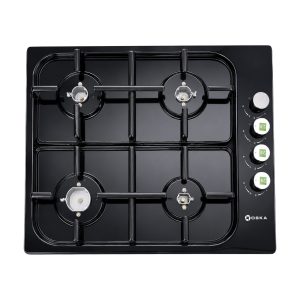 ESTUFA OSKA OSK60HBL 60 CM NEGRA ESMALTADA 4Q AUTOENCENDIDO