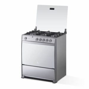 ESTUFA INDURAMA 32´´ TURIN 5Q GRIS METAL CON PARRILLA