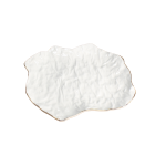 BANDEJA BLANCA/BORDES DORADOS/GRIS CERAMICA 27.5X25X2.5CM CPL