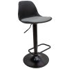 SILLA DE BAR ONIX NEGRO/GRIS CLARO