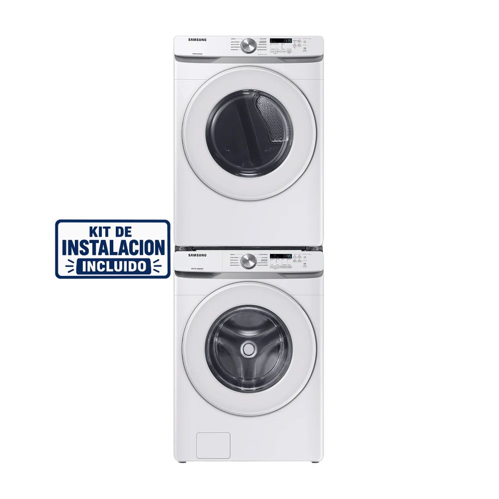 TORRE LAVADORA/SECADORA SAMSUNG 20 KILOS INVERTER A GAS CARGA FRONTAL